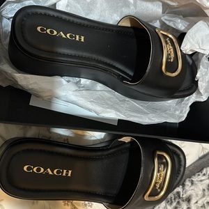 Coach black size 8